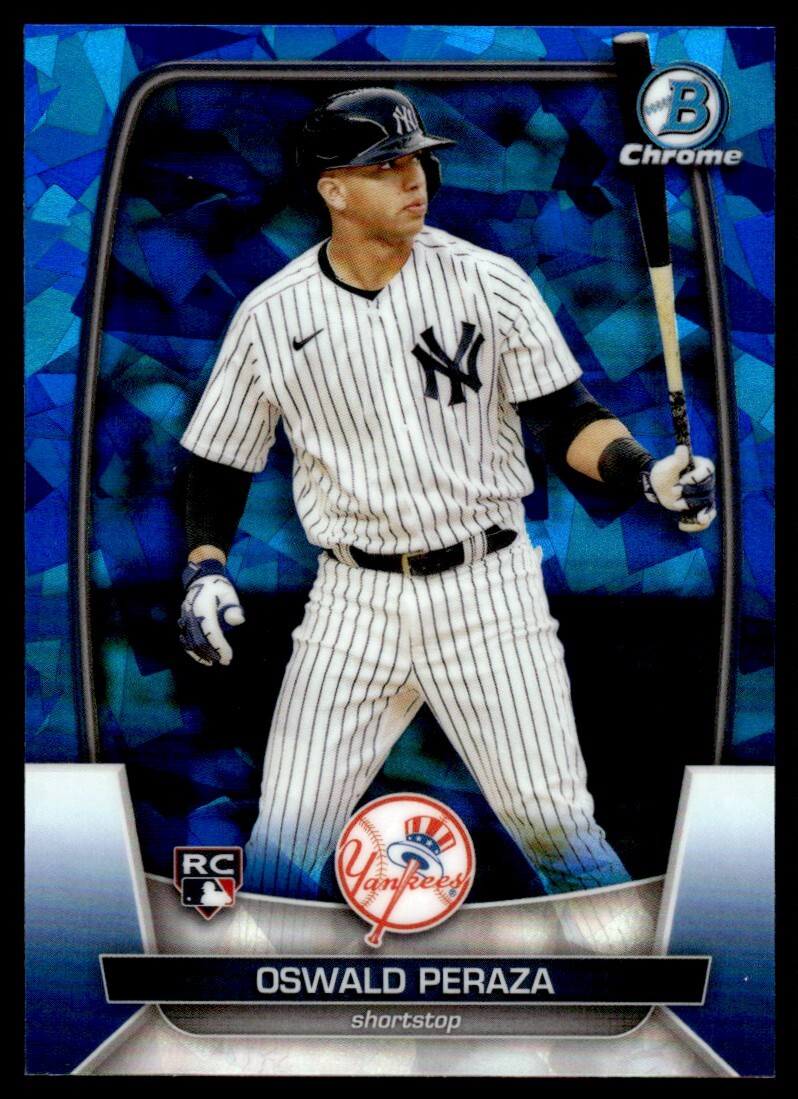 2023 Bowman Chrome Sapphire Oswald Peraza Rookie New York Yankees #44