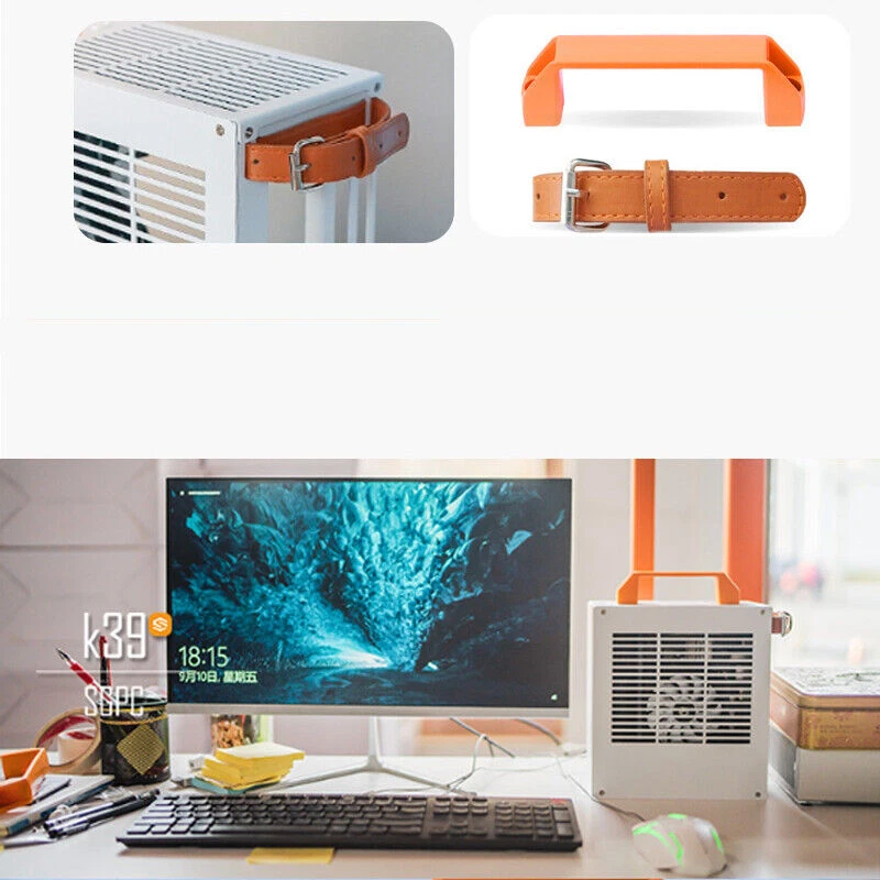 Silver White SGPC K39v3 Mini itx Chassis HTPC Computer Case For i5/R5 2024 NEW - Image 3 of 4