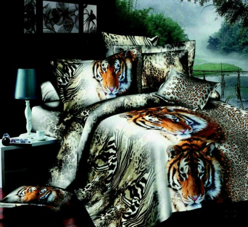 3D Animal Print Duvet Cover Set Duvet Cover Sheet Pillowcase Single Double King - Picture 8 of 24