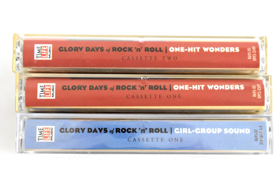 LOT OF 3 TIME LIFE : GLORY DAYS OF ROCK N ROLL CASSETTE SEALED ONE HIT WONDERS Foto 3 de 4