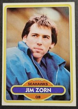 1980 Topps #20 Jim Zorn Seattle Seahawks