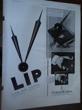 LIP + DUNHILL + LANVIN + DORIC by EVERSHARP ADVERTISING PAPER ILLUSTRATION 1932