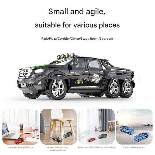 Mini Rc Drift Car 1:64 Scale Alloy Truck Remote Control 4x4 Off-Road Vehicle Uyj - Picture 2 of 13