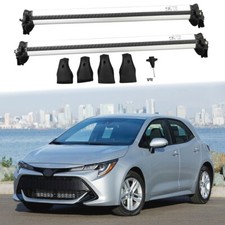 Aluminum Crossbar Cross Bar Roof Rack Fit For Toyota Corolla Hatchback 2019-2024