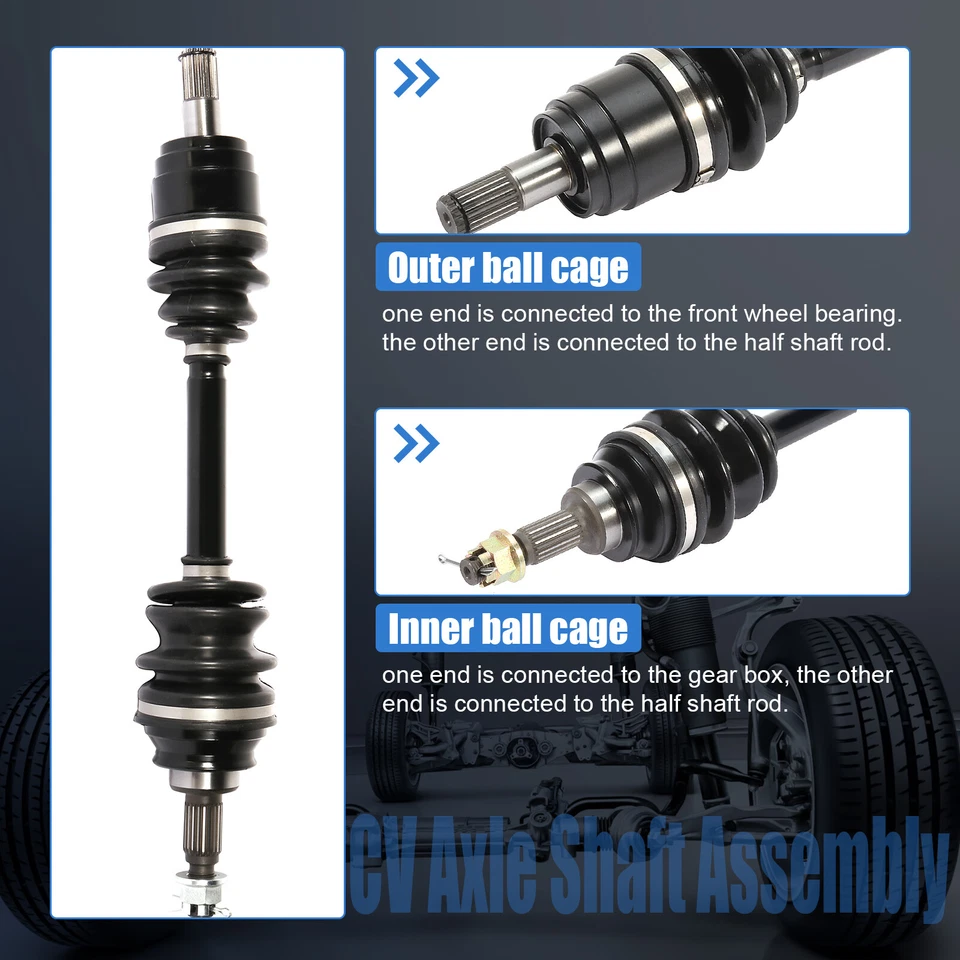 2 piezas ejes articulados CV delanteros izquierdo derecho para Honda Foreman 500 Rincon 680 2006-2013 Foto 4 de 4