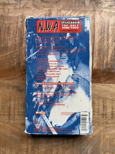 NWA EFIL4ZAGGIN The Home Video 1992 VHS Ruthless Records Compton Hip Hop 📼 - Bild 2 von 6