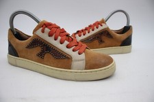 FRYE Ivy Studded Logo Patch Women s size 6 M Low Lace Up Leather Sneakers