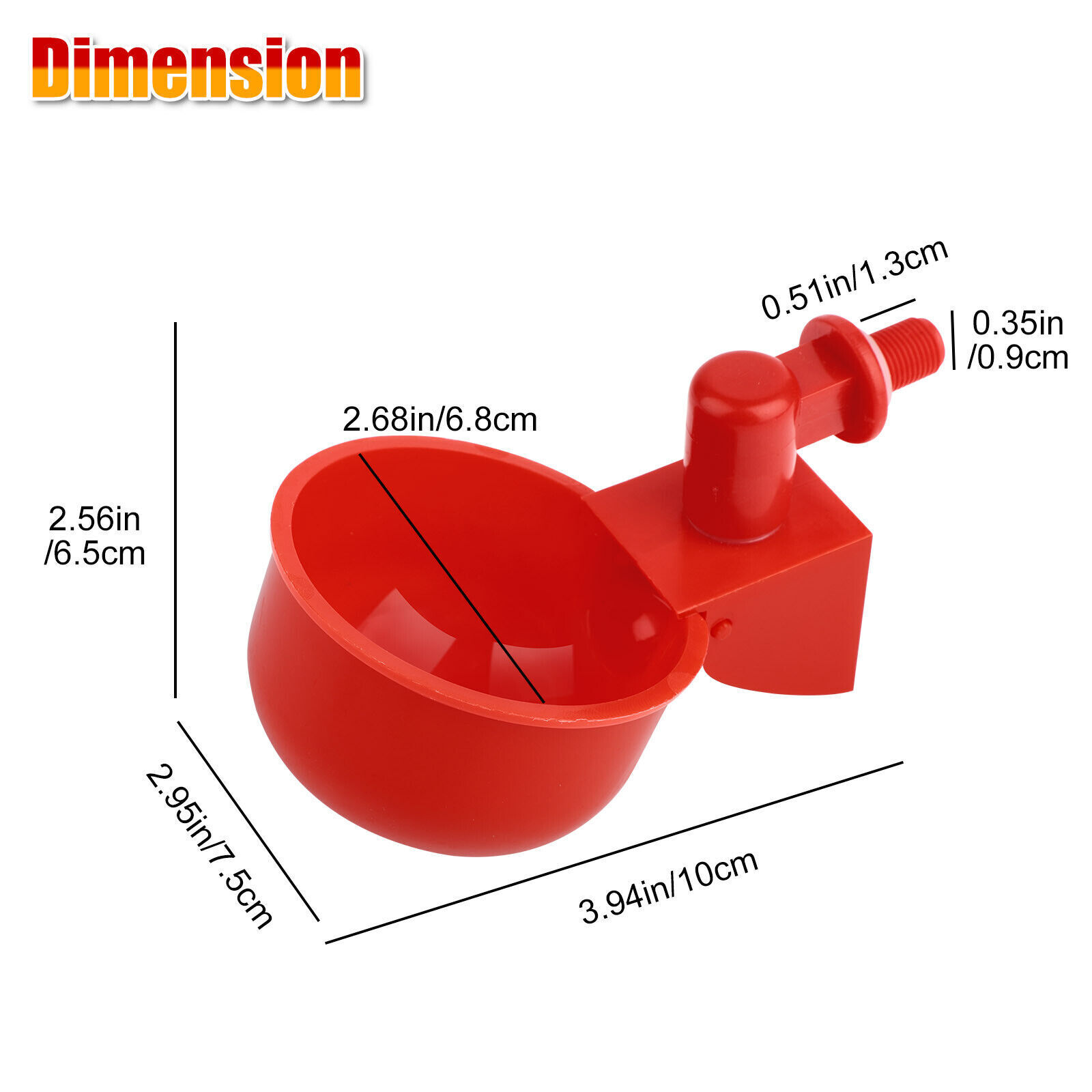 Automatic Water Cups Poultry Drinker Waterer Chicken Duck Quail Drinking Feeders