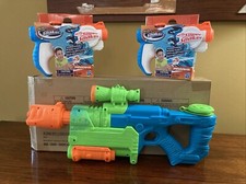 2 X Nerf Zombie Strike Revenge Super Soaker + 2 Piranha Water Toy Gun Blaster A