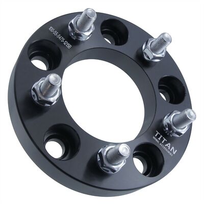 MOCA AUTOPARTS 2PCS 1(25mm) Wheel Spacers 5x4.75 to 5x4.75 with M12x1.5 Thread Pitch Fit for Buick Riviera & Cadillac XLR
