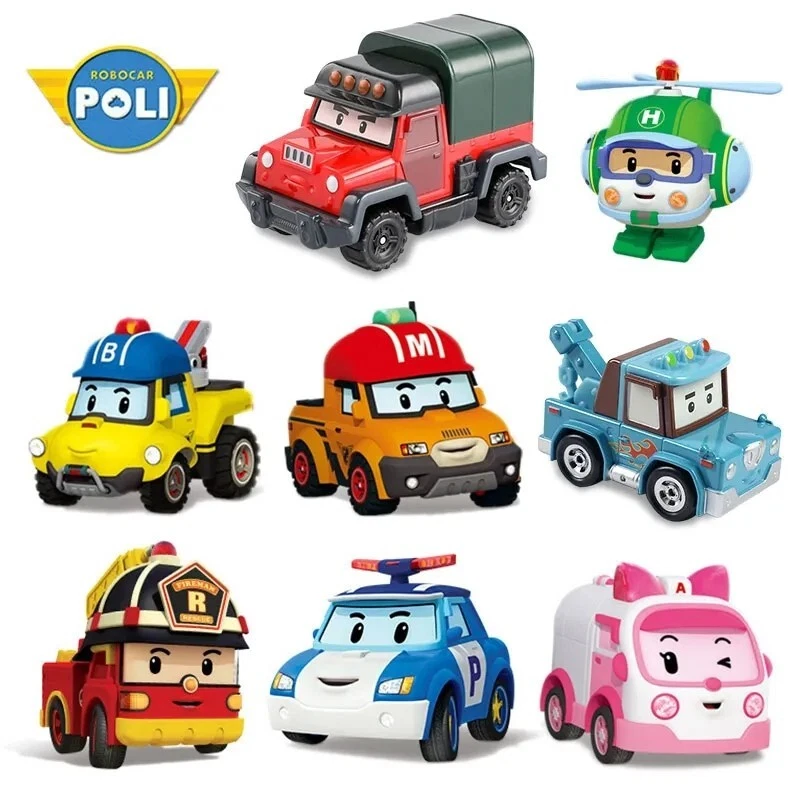 Robocar Poli Figurine Transformable En Véhicule Jouet Enfant Voiture Hélicoptère - Photo 2/4