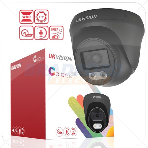 HIKVISION COMPATIBLE 5MP CCTV CAMERA COLORVU OUTDOOR 3K AUDIO BUILT-IN MIC 2.8MM - Picture 13 of 15