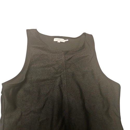 Good American Bodysuit Tank Top Sleeveless Asymmetrical Black Size 4 - Picture 2 of 5