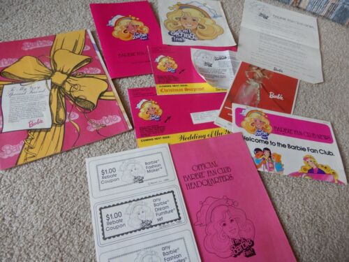 VINTAGE LOT OF 1980'S BARBIE FAN CLUB NEWS LETTER MAGAZINE NEWS PHAMPLETS DECAL - Picture 10 of 10