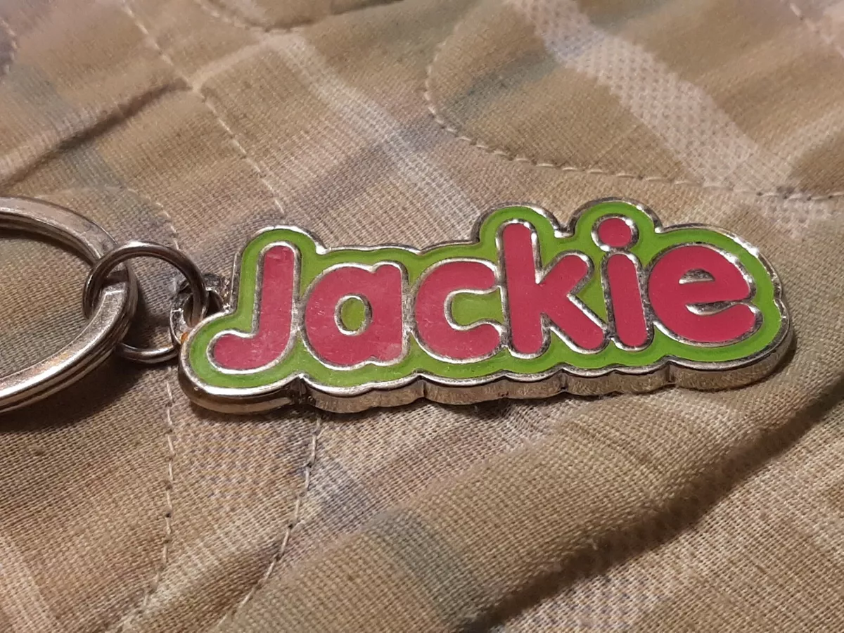 JACKIE Keychain Name Key Ring Metal Keyring Key Fob Key Holder Car Keys