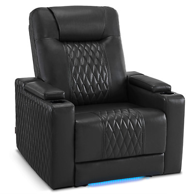 Lovupet Home Theater Seating, Power Recliner with Adjustable Headrest,USB HTS401
