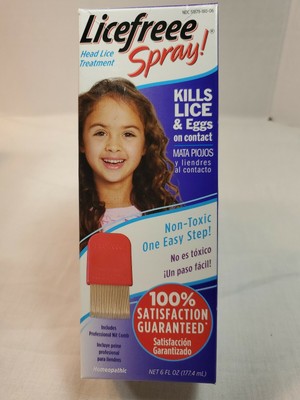 Licefreee Spray Homeopathic Lice Treatment Kills Lice Eggs
