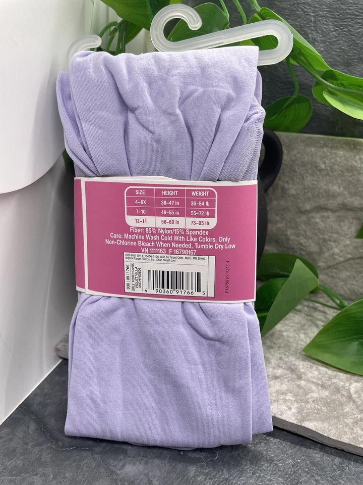 Circo Cotton Knit Tights Girl's Size 12-14 Violet Villa NWT Free Ship - Image 2 of 4