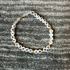 Taylor Swift TTPD Tortured Poets Dept Written Mine Friendship Bracelet Clear