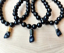 Black Onyx Azabache Bracelet, Espa ol Mano Negra Charm, Mal De Ojo Proteccion