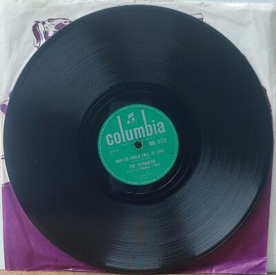 Warum verlieben sich Narren? / Please Be Mine von The Teenagers 10'' Shellac Record