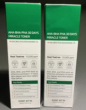 Lot 2  - SOME BY MI AHA/BHA/PHA  30 Day Miracle Toner - 5.1oz Each. Exp 2025