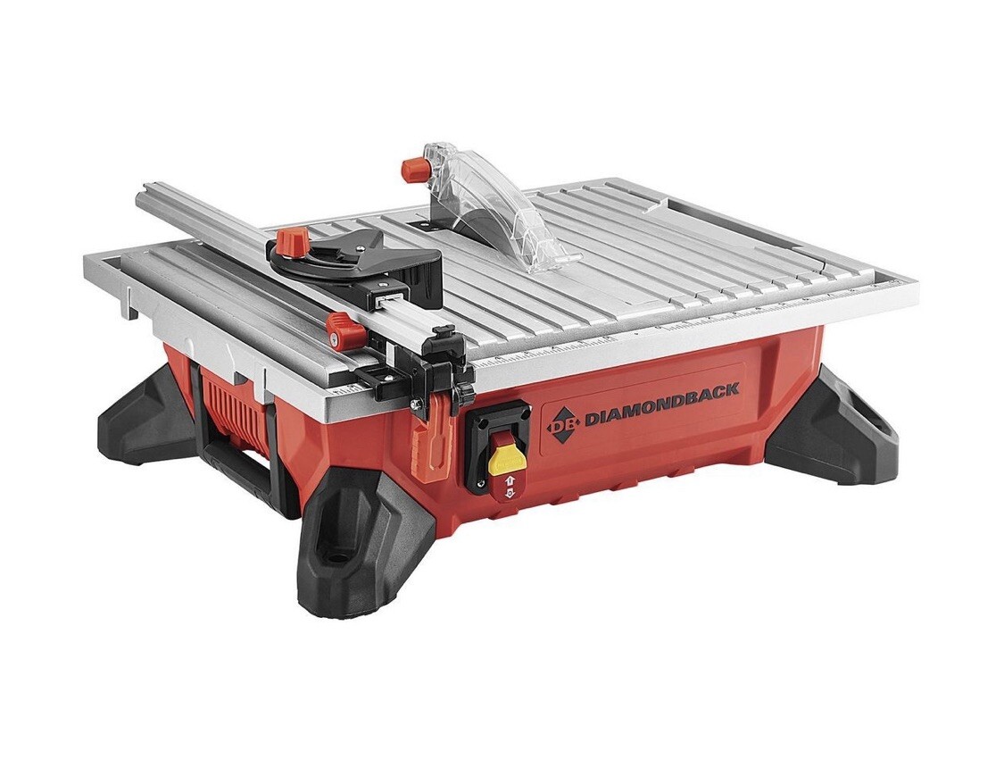 Wet Tile Saw With Tilting Bevel Table 