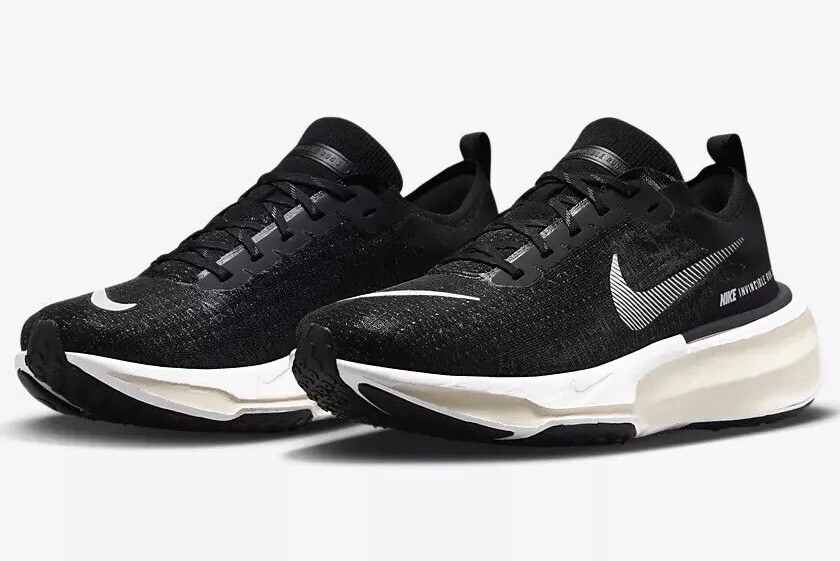 Nike ZoomX Invincible Run FK 3 Black White Mens Size US 12