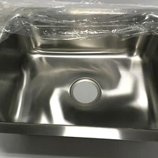 Sterling McAllister Kitchen Sink Single Bowl Undermount Luster Stainless Steel