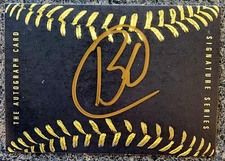 Braiden Ward Signed IP 3.5x2.5 Signature Card Colorado Rockies!