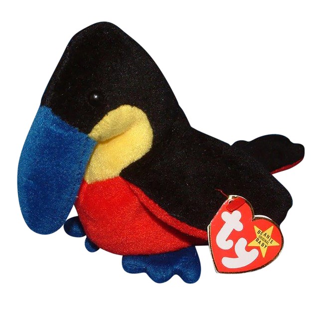 Ty Beanie Baby Kiwi The Toucan Bird Retired With s 4th Gen 1995 For Sale Online Ebay