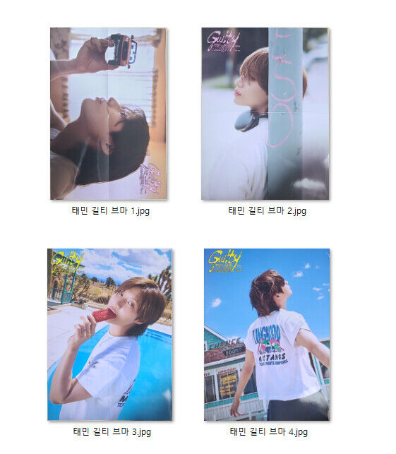 SHINEE TaeMin Guilty Album photobook VER Official PHOTOCARD
