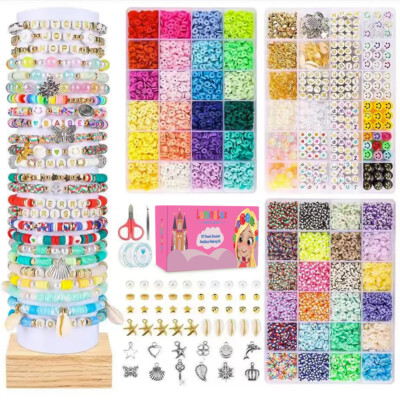 LuminaLux Armband Herstellung Set Ton Perlen Schmuck Halskette Mädchen Geschenk Freund