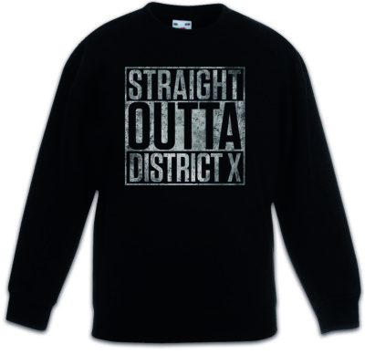 Straight Outta District X Kids Boys Girls Pullover New X Fun Elixir Icarus Men