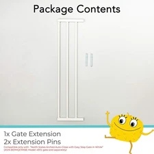 7.25"  Toddleroo Extension for Arched Auto-Close Gate | Easy-Step | Gray 🌟