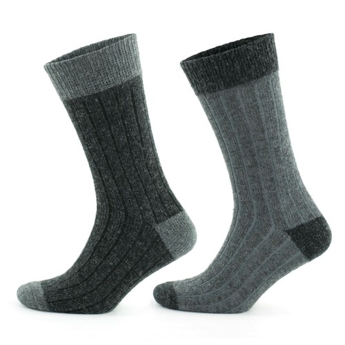 Calcetines de lana de alpaca 2 pares calcetines térmicos naturales de invierno senderismo caminar a casa calcetines - Imagen 27 de 35