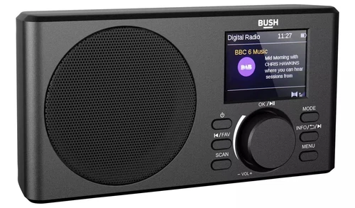 Bush Hampton Dab+ Portable Radio Bluetooth with LCD - Black (NEW)