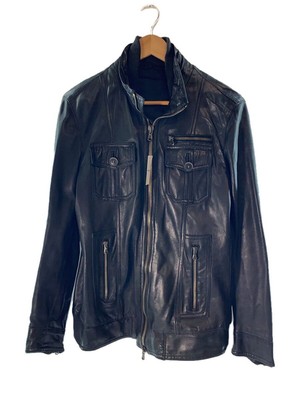 JOSEPH HOMME leather jacket blouson 46 goat Black Used | eBay