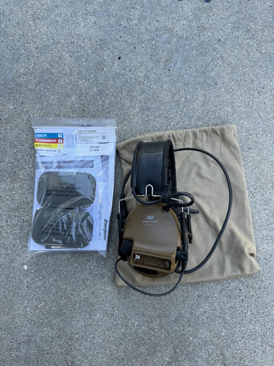 3M Peltor FDE Comtac V Single Comm Headset w/ Gel Cups & Bag | eBay