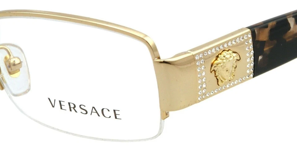 Anteojos Versace VE 1175B con marco dorado y lentes de 53 mm de diámetro sin Rx, Foto 3 de 4