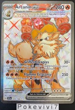 Carte Pokemon ARCANIN 224/198 EX FA Secrète EV1 Ecarlate et Violet SV1 FR NEUF