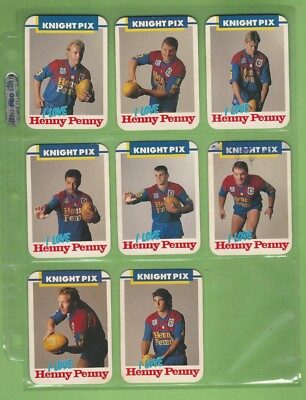 LOT OF EIGHT (8) HENNY PENNY NEWCASTLE KNIGHTS RUGBY LEAGUE CARDS  Australia - Main Image