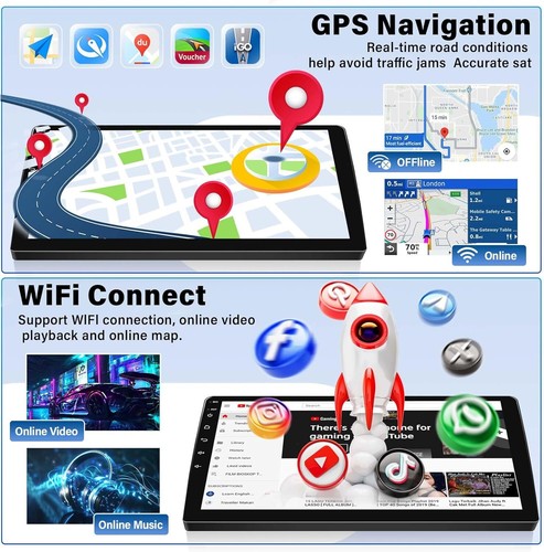 64G For 2011-2017 Nissan Juke Infiniti ESQ Headunit Radio Android13 CarPlay GPS - Picture 16 of 24