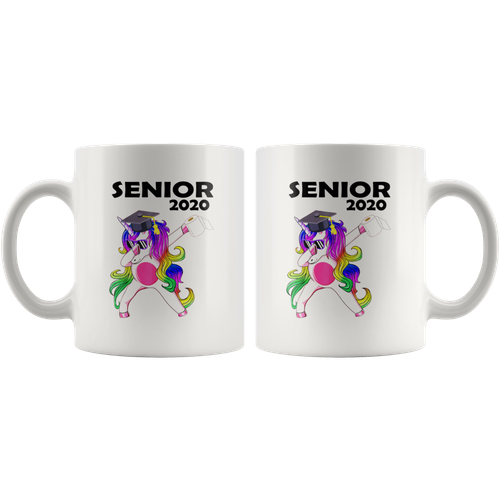 Tazza caffè divertente carta igienica senior 2020 amante unicorno laurea 2020 regalo divertente - Foto 8 di 13