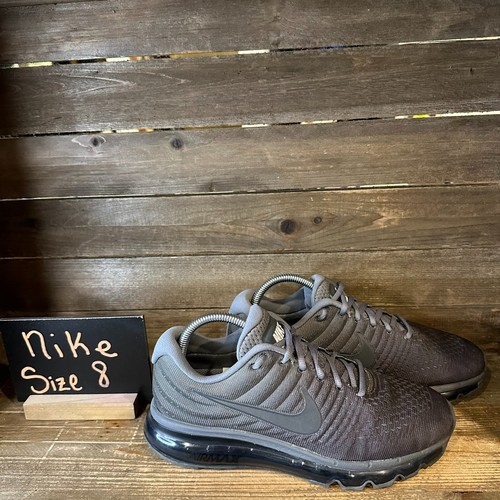 Mens Nike Air Max 2017 Cool Gray Anthracite Athletic Sneakers Shoes Size 8 D GUC - 第 1/6 張圖片