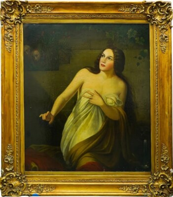 Gavriil Yakovlev (Russian, 1819-1862) ''Bather'' Oil On Board