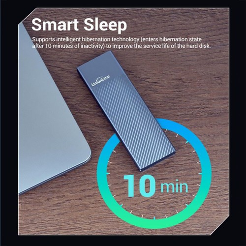 M.2 NGFF SATA Gehäuse Adapter 4TB, USB-C 3.2 5Gbps, für 2280 M.2 B/B+M Key SSD - Bild 5 von 12