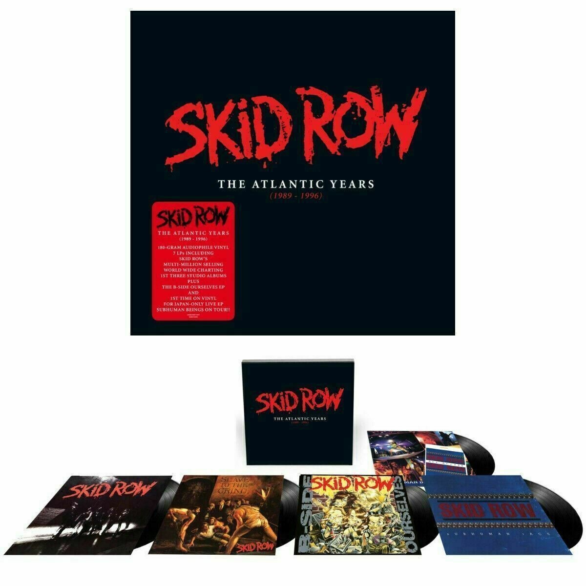 SKID ROW The Atlantic Years 1989-1996 7 LP VINYL BOX SET