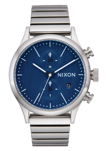 Nixon Station Chrono Blue Dial Unisex Watch A1162-5246 (H3-B9)