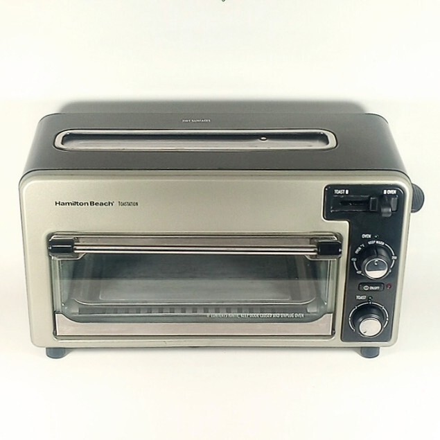 Hamilton Beach Toastation Long Slot Toaster And Oven Black Model 22720 Tested OK eBay